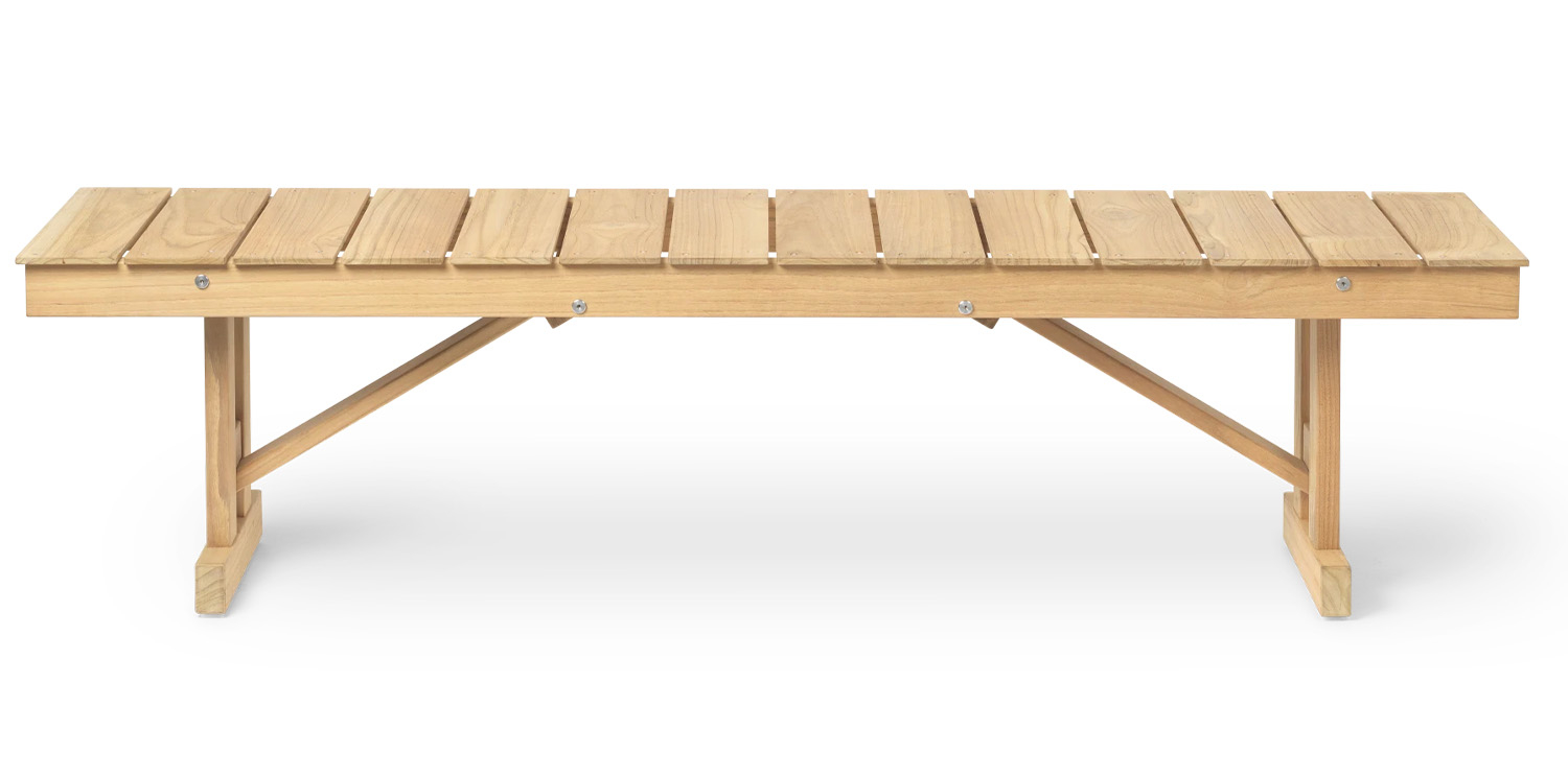 Carl Hansen designové zahradní lavice BM1871 (šířka 132 cm)