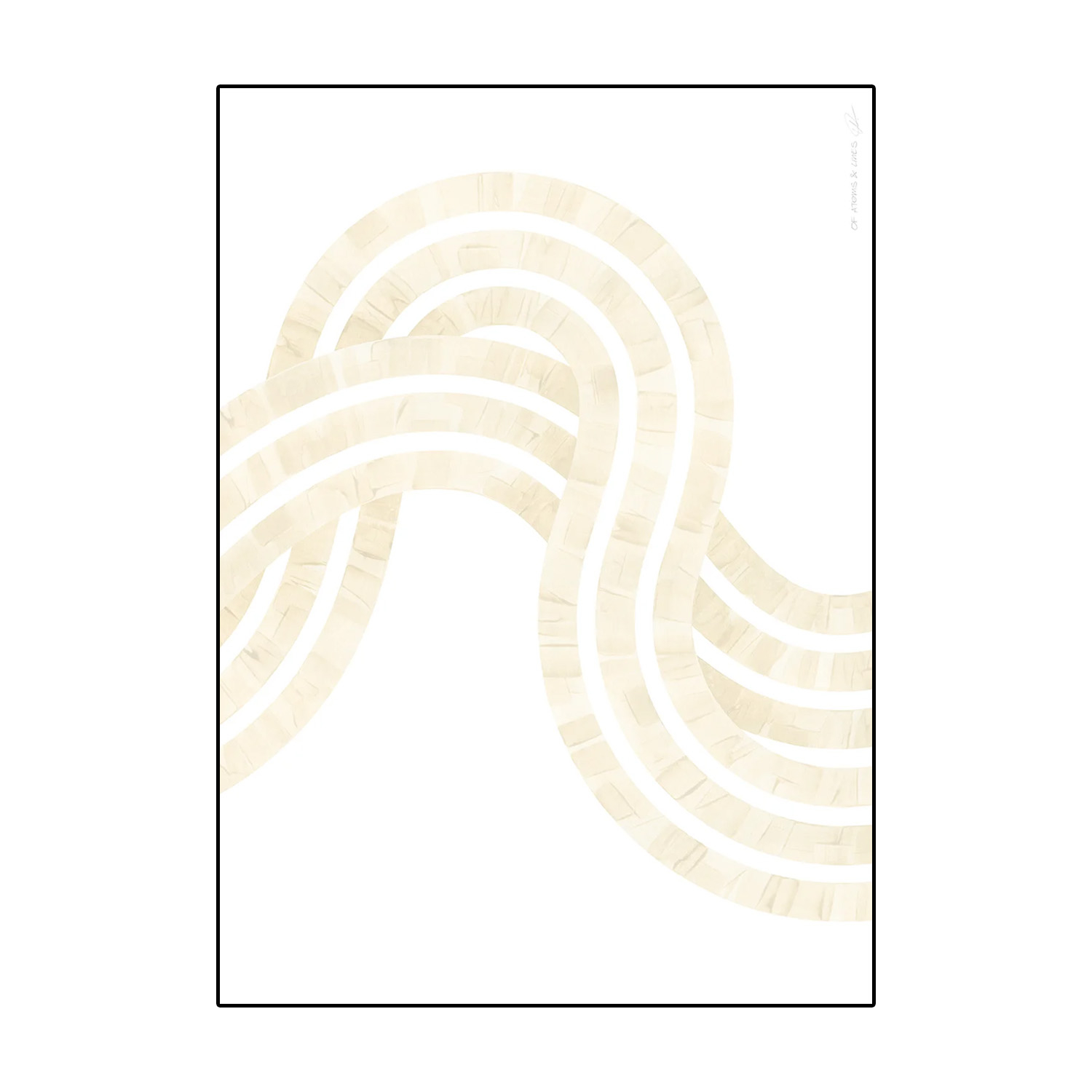 Paper Collective designové moderní obrazy Entropy Sand 02 (70 x 100 cm)