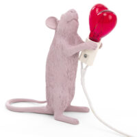 Výprodej Seletti designové stolní lampy Mouse Lamp Step Love USB