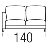 Belta Frajumar designove sedacky Slim 140cm open 35752 belta frajumar designove sedacky slim 240 cm