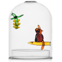 Ichendorf Milano designove svicny Birds Candle Holder Wind Proof Monkey and Bananas 158708 ichendorf milano designove svicny birds candeliere controvento scimmia e banane