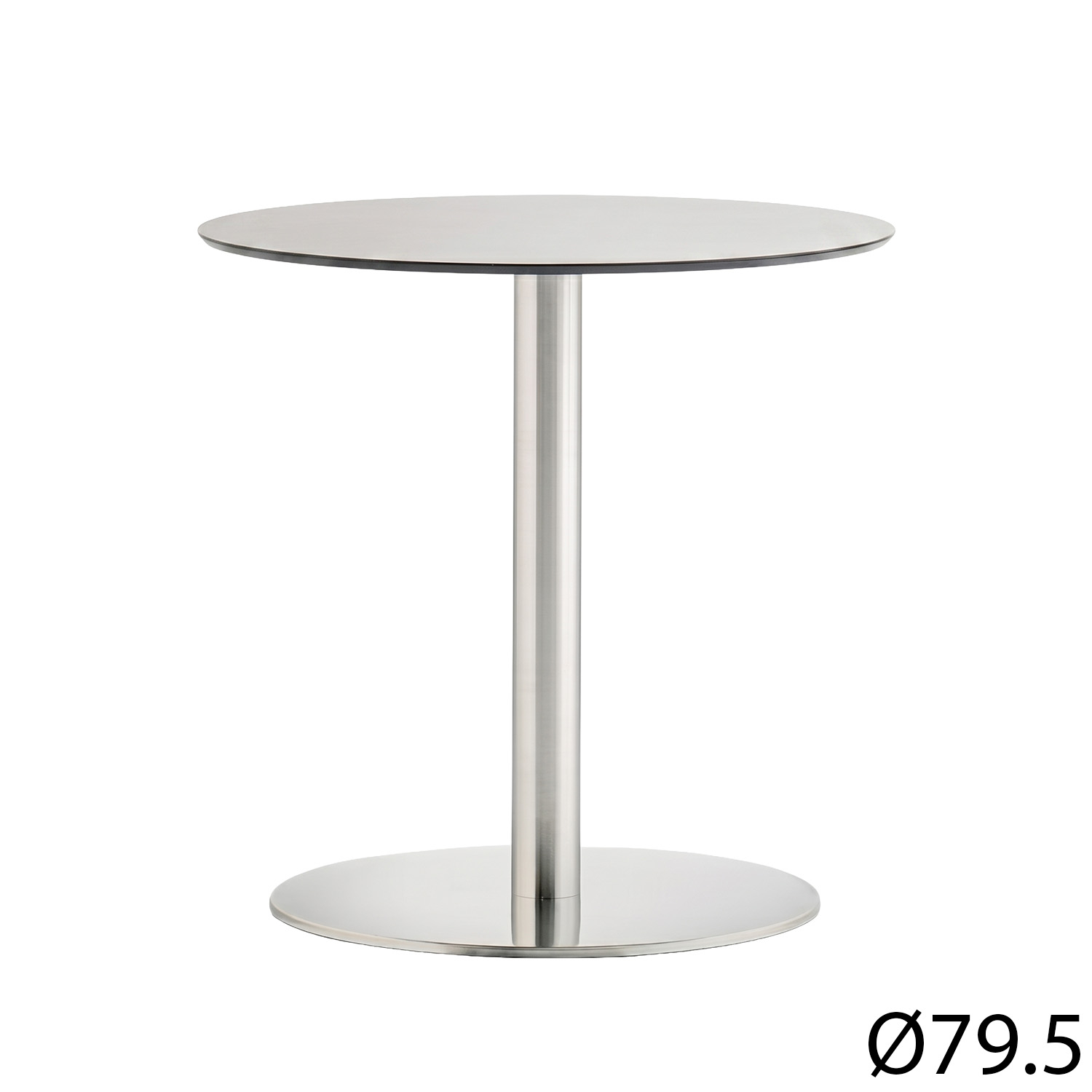 Pedrali designove jidelni stoly Inox 4430 O 79.5 cm 192705 pedrali designove jidelni stoly inox 4430 o 79 5 cm