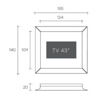 Fiam designove televize Caadre pro TV 43quot 52556 fiam designove televize caadre tv 43 quot