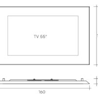 Fiam designove televizni ramy Mirage pro TV 55quot 52537 fiam designove televizni ramy mirage pro tv 55 quot