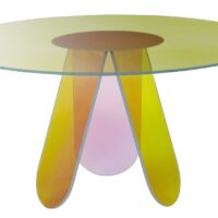 Glas Italia designove jidelni stoly Shimmer prumer 120 cm 36832 glas italia designove jidelni stoly shimmer prumer 120 cm