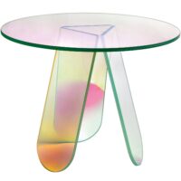 Glas Italia designove jidelni stoly Shimmer prumer 95 cm 36820 glas italia designove jidelni stoly shimmer prumer 95 cm