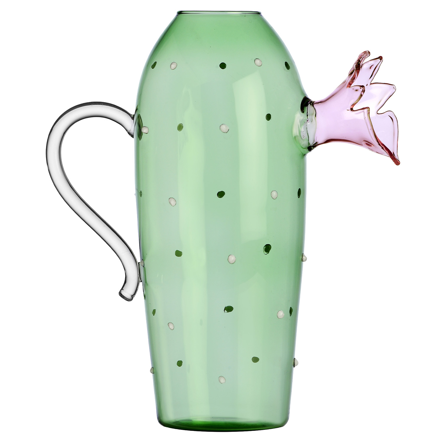 Ichendorf Milano designove dzbany Desert Plants Green Cactus With Pink Flower Jug 191948 ichendorf milano designove dzbany desert plants green cactus with pink flower jug