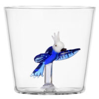 Ichendorf Milano designove sklenice na vodu Talking Trees Tumbler Blue Tropical Bird 191843 ichendorf milano designove sklenice na vodu talking trees tumbler blue tropical bird